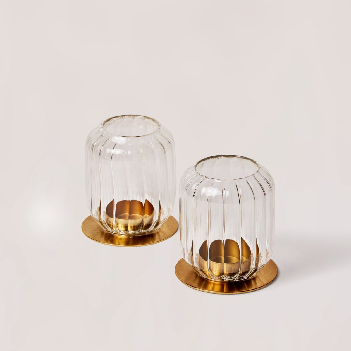 Kira Glass Lantern - set of 2 by Fleck India - Resonant