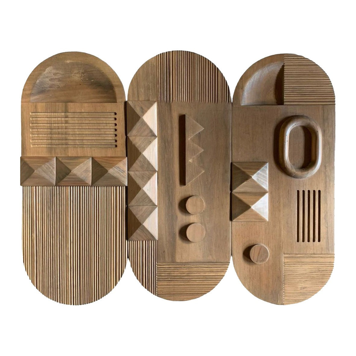 Planos Wooden Wall Art by Diego Olivero Studio - Resonant - Planos Wooden Wall Arts (Set of 3)