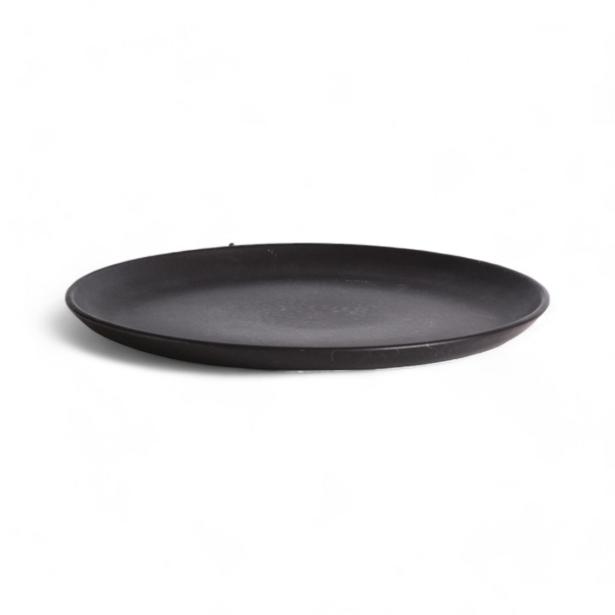 S/4 Tunisian Dinner Plate - Matte Black - Resonant- Gharyan Stoneware