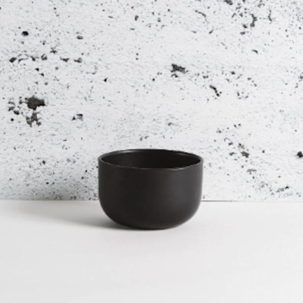 Dinner Bowl | Youlha 25 oz - Matte Black Stoneware Set - Resonant- Gharyan Stoneware