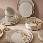 S/4 Tunisian Bowl - Matte White - Resonant- Gharyan Stoneware