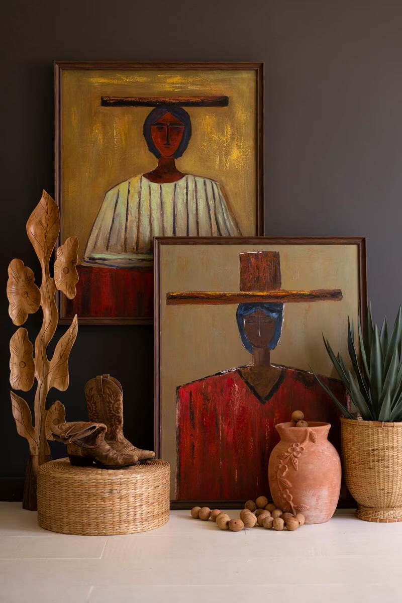 Woman in Hat Framed Artwork - Resonant