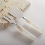 Santo Alabaster Cheese Tools - Set of 2 - Resonant- The Collective Home