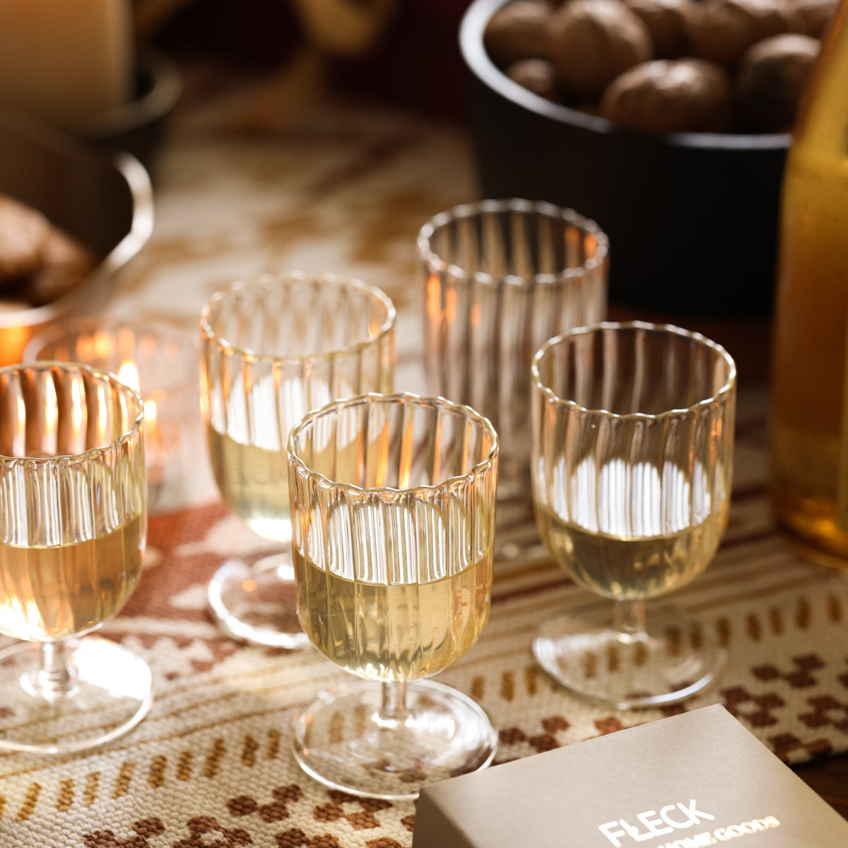 Kira Stemware Chalice - set of 4 by Fleck India - Resonant