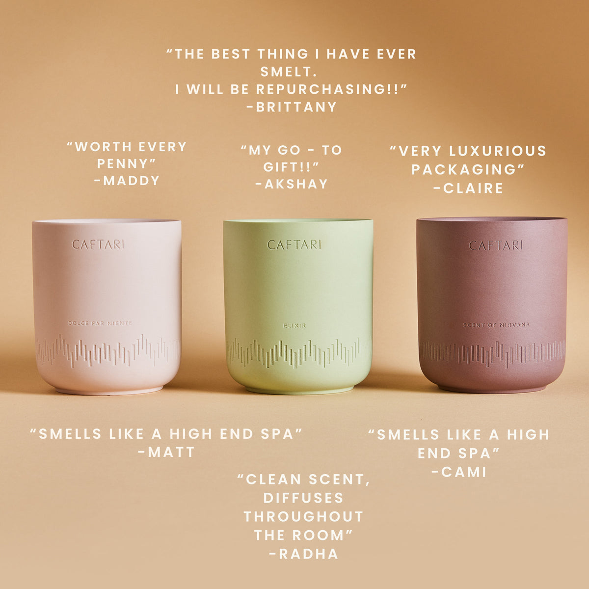 Caftari Signature Gift Set - Resonant- Candle Gift Set