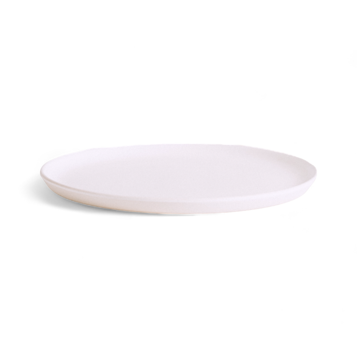 S/4 Tunisian Dinner Plate - Matte White - Resonant- Gharyan Stoneware