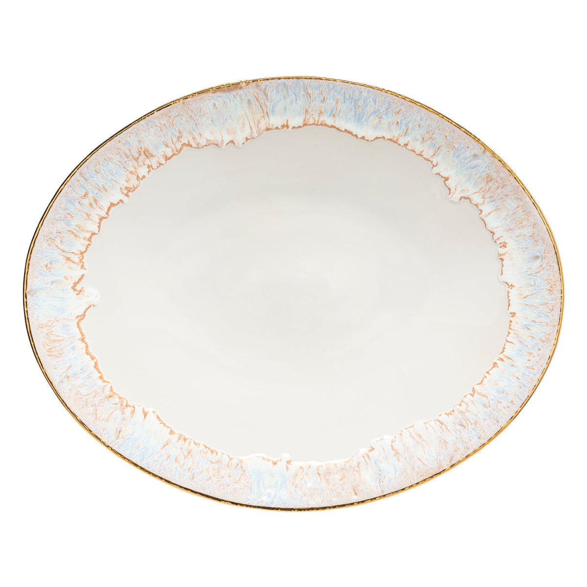 Oval Platter Taormina, Casafina by COSTA NOVA - Resonant - White-Gold