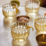 Kira Small Glass Cups - set of 4 by Fleck India - Resonant