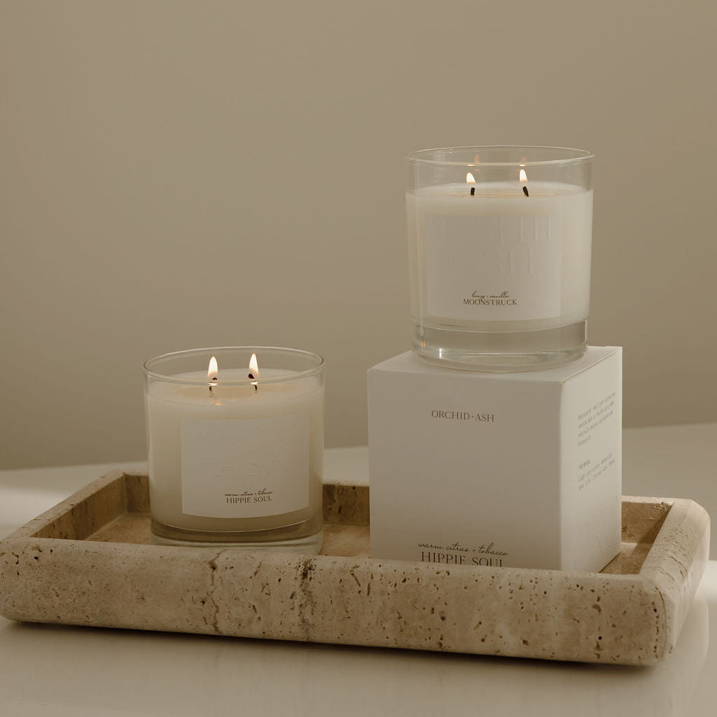 warm citrus + tobacco | HIPPIE SOUL Natural Candle - Resonant- Candle