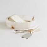 Santo Alabaster Cheese Tools - Set of 2 - Resonant- The Collective Home