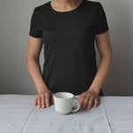 S/4 Tunisian Mug - Matte White - Resonant- Gharyan Stoneware