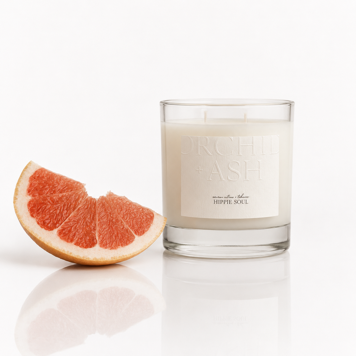 warm citrus + tobacco | HIPPIE SOUL Natural Candle - Resonant- Candle