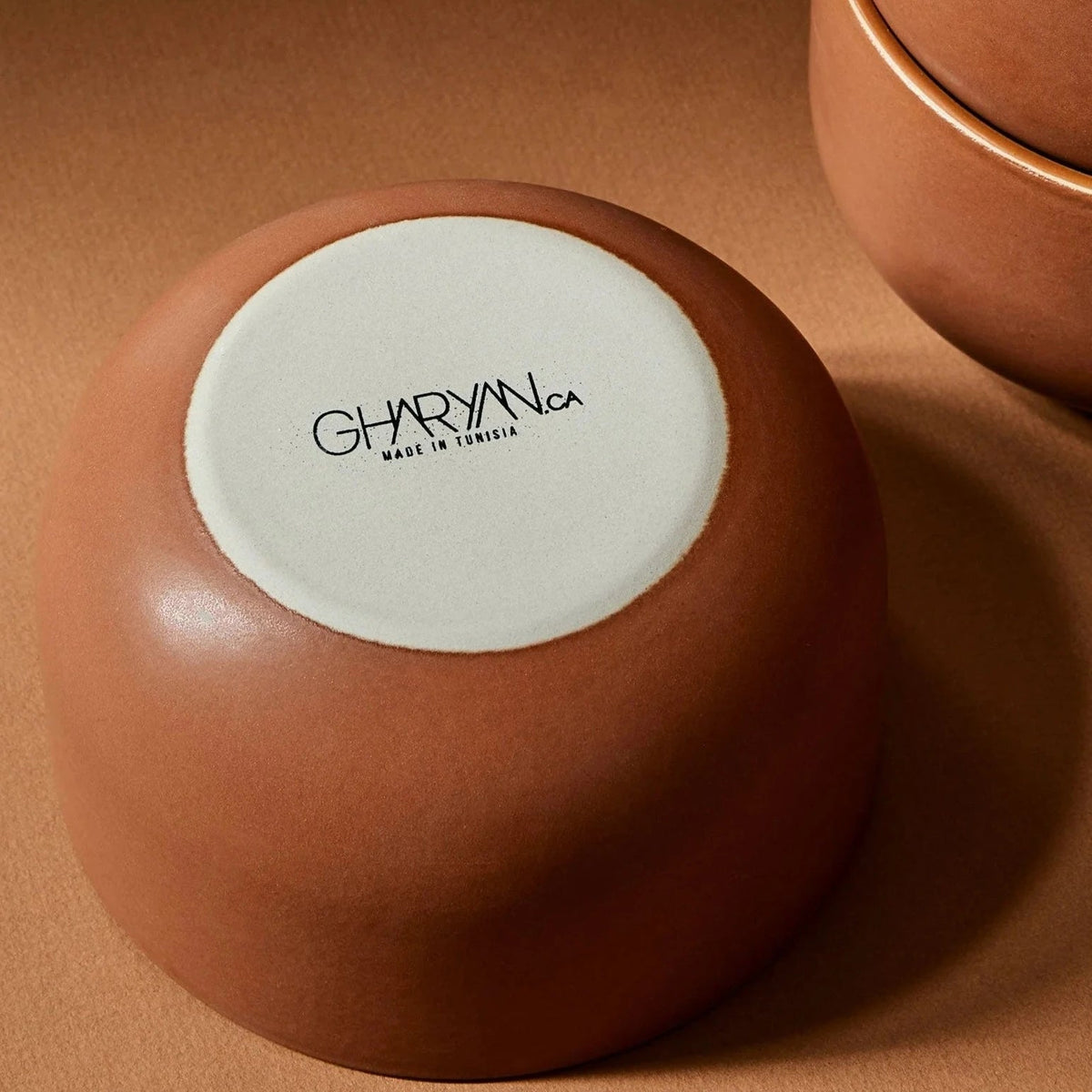 Dinner Bowl | Youlha 25 oz - Matte/Shiny Terracotta Stoneware Set - Resonant- Gharyan Stoneware
