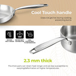 BE | LIVING Essential Series 12 pcs Cookware Set (Triply Stainless Steel) - Resonant