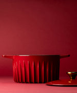 FIREUP Rapid Heat Enameled Cast Iron Rosso Red 5.5-Quart Dutch Oven - Resonant