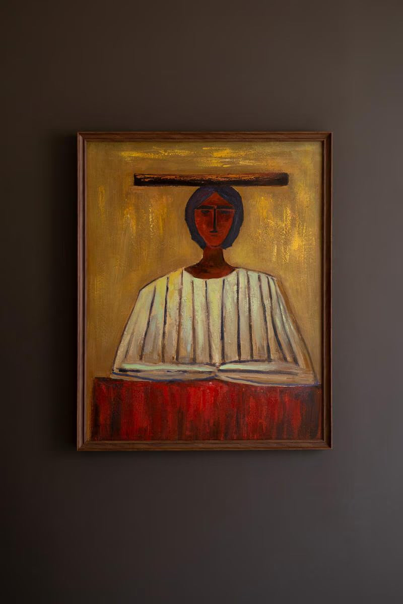 Woman in Hat Framed Artwork - Resonant