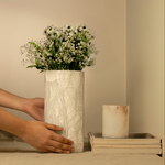 Santo Alabaster Tall Vase - Resonant- The Collective Home