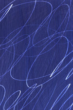 Abstract Marks in Indigo Blue Framed Wall Art - Resonant- Art Collectiv
