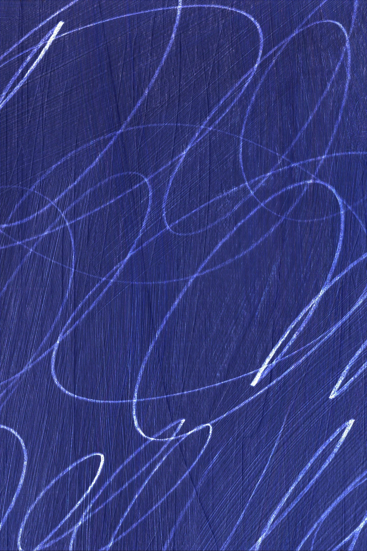 Abstract Marks in Indigo Blue Framed Wall Art - Resonant- Art Collectiv