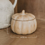 Pumpkin Spice Soy Candle - Ceramic Pumpkin Jar - 8 oz - Resonant- Sweet Water Decor