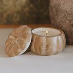 Pumpkin Spice Soy Candle - Ceramic Pumpkin Jar - 8 oz - Resonant- Sweet Water Decor