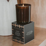 Cozy Season Soy Candle - Boxed Amber Tinted Glass Jar - 12 oz - Resonant- Sweet Water Decor