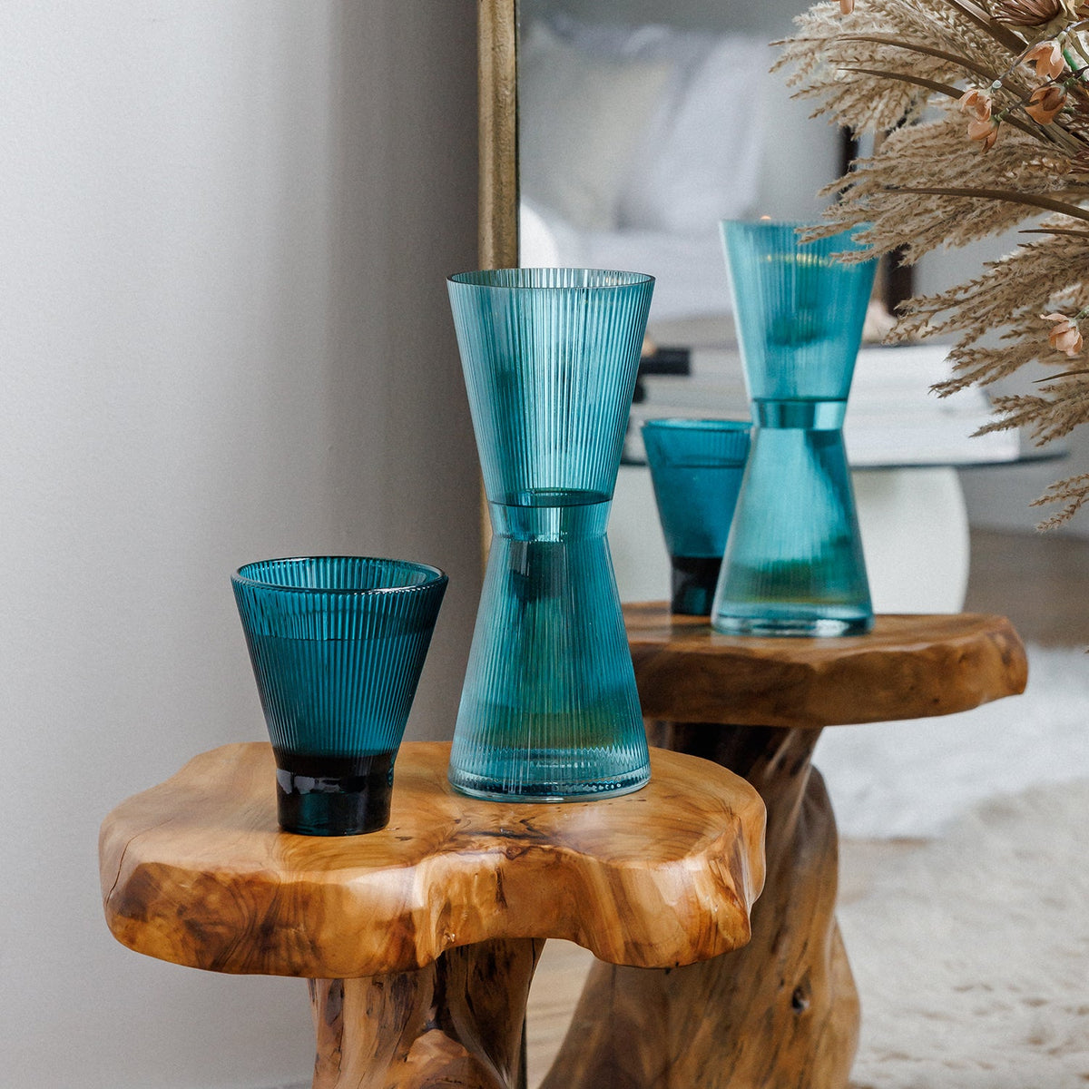 Decanter Drinkware Set - Resonant- Oaziz Candles - Teal