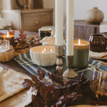 Cashmere and Vanilla Soy Candle - Cement Pumpkin Jar - 13.5 oz - Resonant- Sweet Water Decor