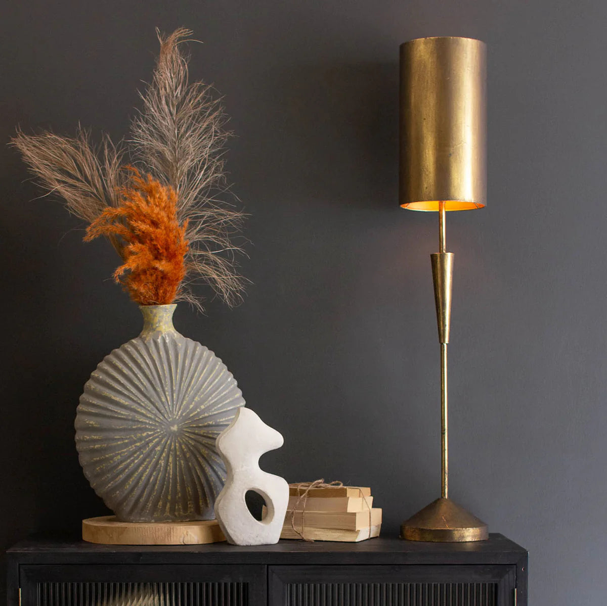 Barrel Antique Gold Lamps - Resonant
