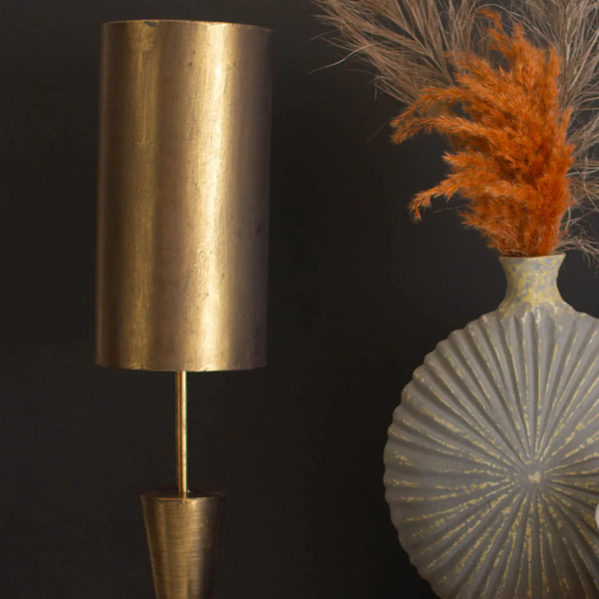 Barrel Antique Gold Lamps - Resonant