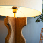 Wavy Mango Wood Floor & Table Lamp - Resonant