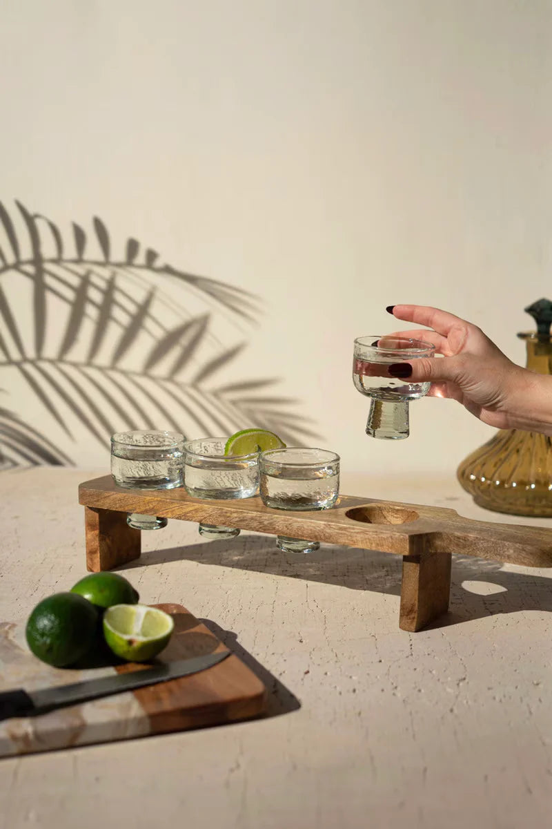 Recycled Glass Tequila Flight Set - Resonant