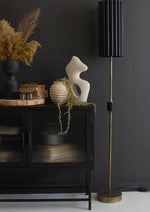 Fluted Black & Antique Gold Lamps - Resonant