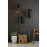 Fluted Black & Antique Gold Lamps - Resonant