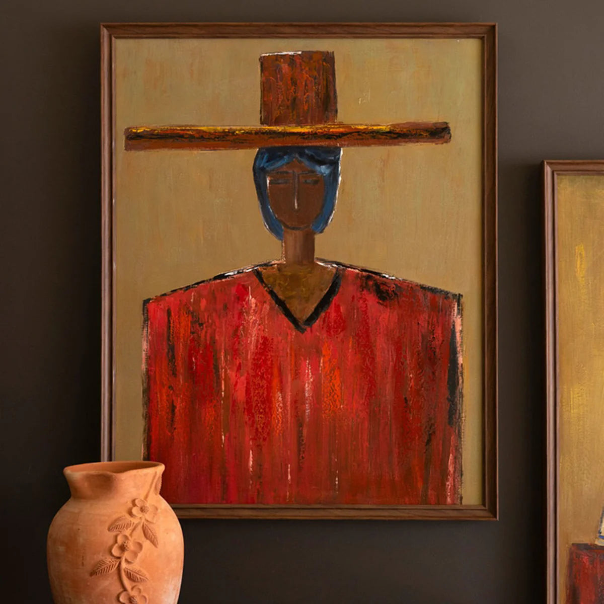 Man in Hat Framed Artwork - Resonant