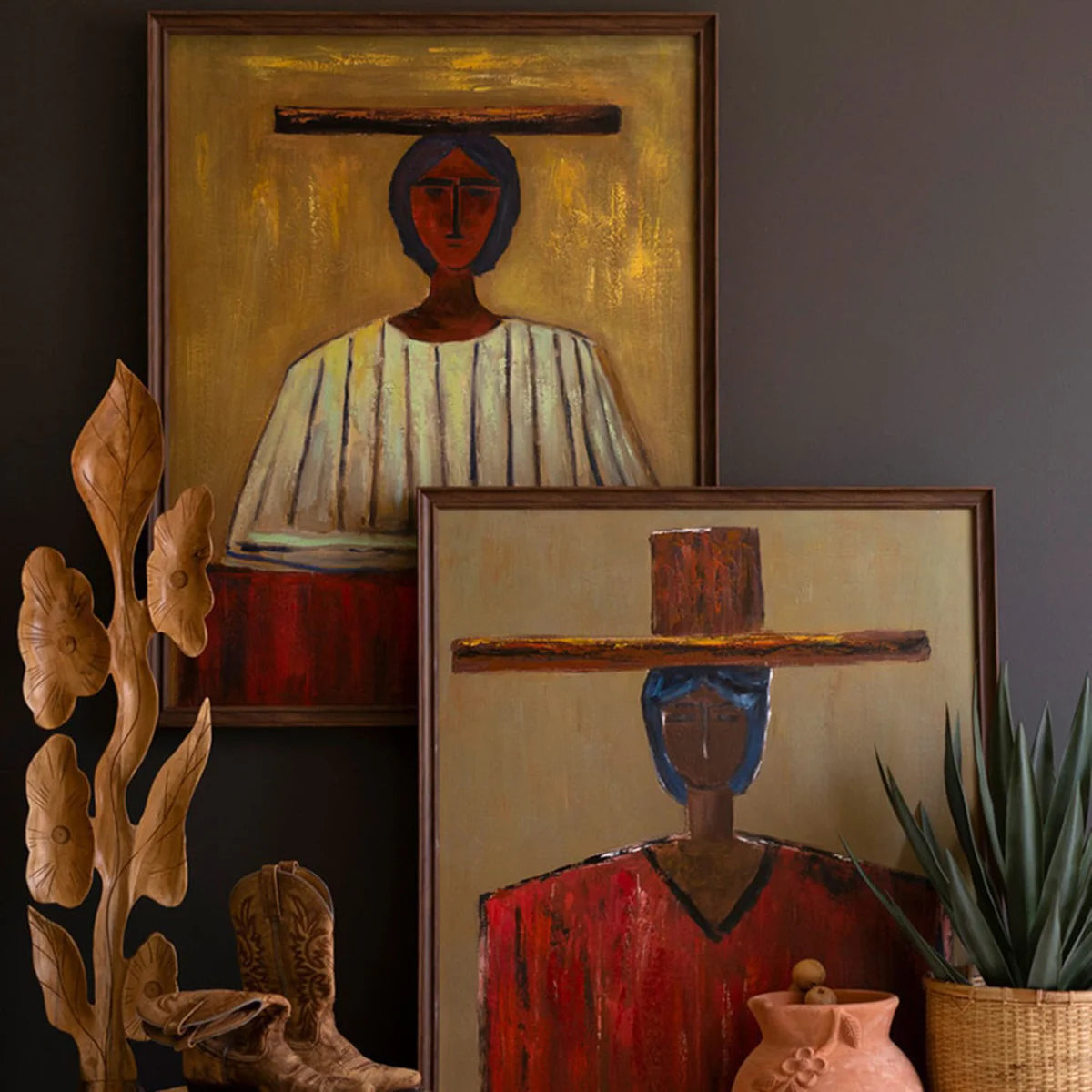Man in Hat Framed Artwork - Resonant