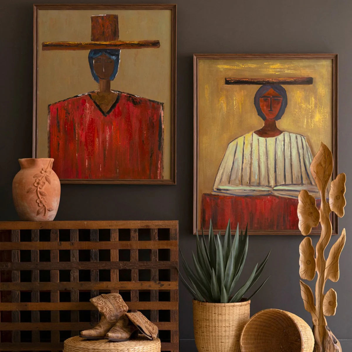 Man in Hat Framed Artwork - Resonant