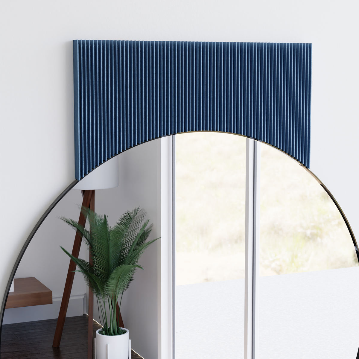SOL Mirror - Resonant - 32" Mirror x 45" Tall / Muted Blue