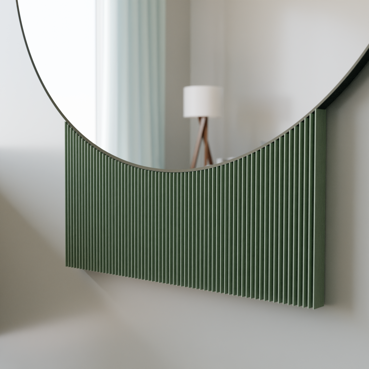 SOL Mirror - Resonant - 32" Mirror x 45" Tall / Muted Green