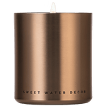 Hello Fall Soy Candle - Bronze Metal Aluminum Jar - 10 oz - Resonant- Sweet Water Decor