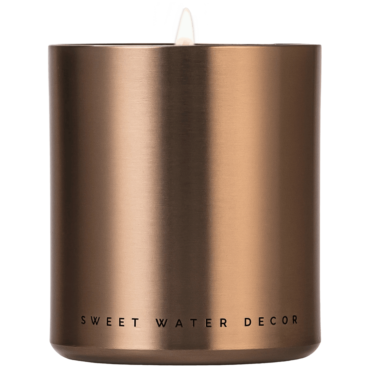 Hello Fall Soy Candle - Bronze Metal Aluminum Jar - 10 oz - Resonant- Sweet Water Decor