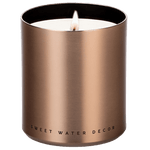 Hello Fall Soy Candle - Bronze Metal Aluminum Jar - 10 oz - Resonant- Sweet Water Decor