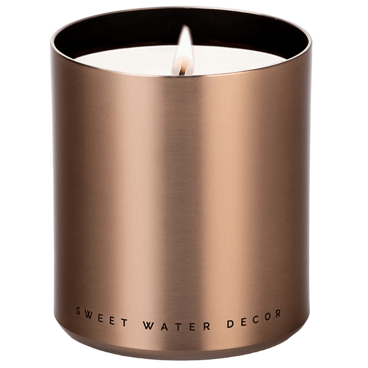 Hello Fall Soy Candle - Bronze Metal Aluminum Jar - 10 oz - Resonant- Sweet Water Decor