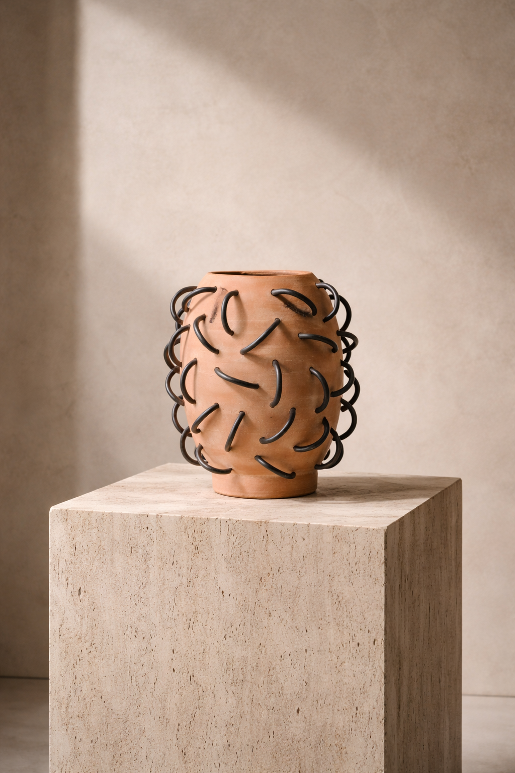 Nada Terracota Vessel by Diego Olivero Studio - Resonant