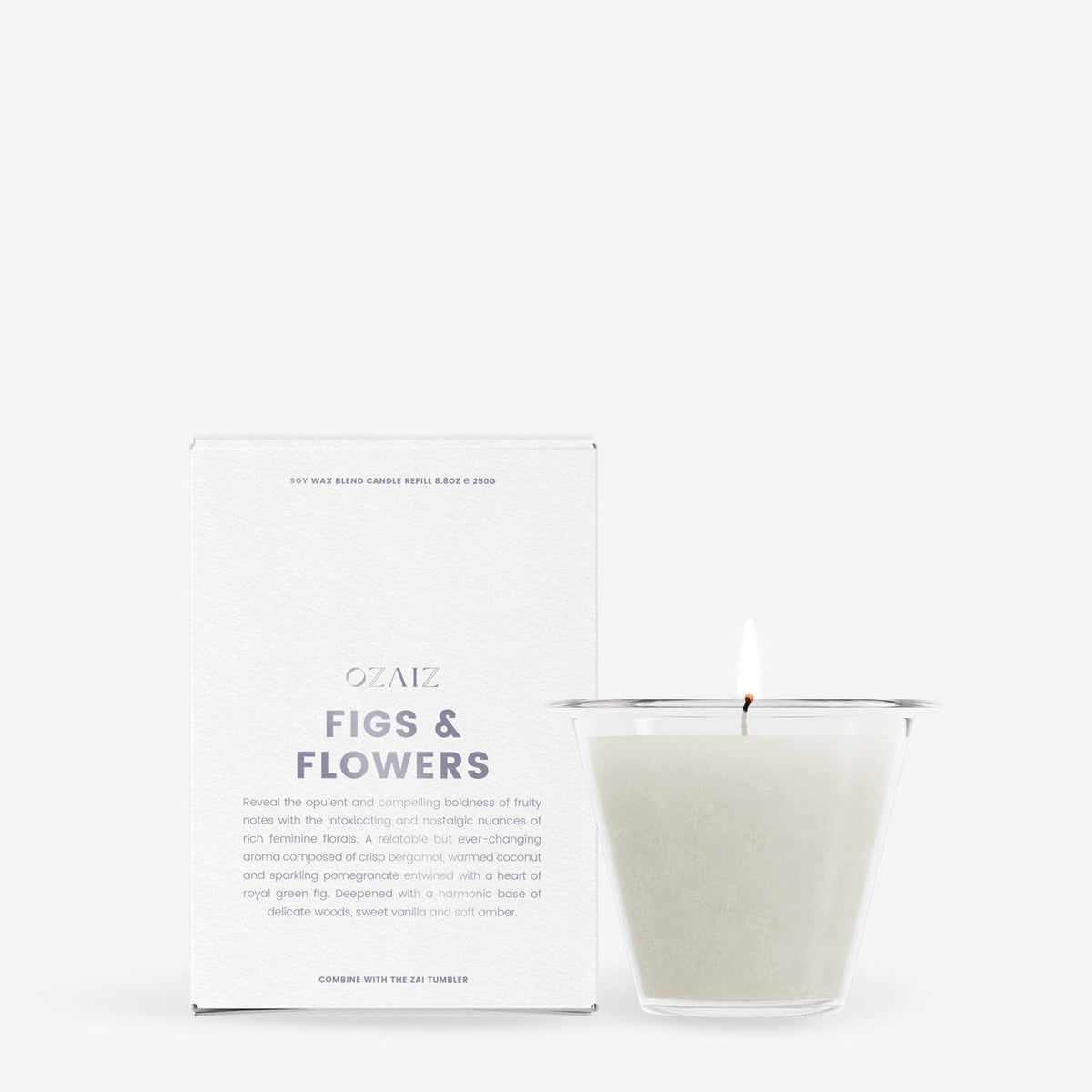 ZAI Candle - Fig & Flowers - Resonant- Oaziz Candles