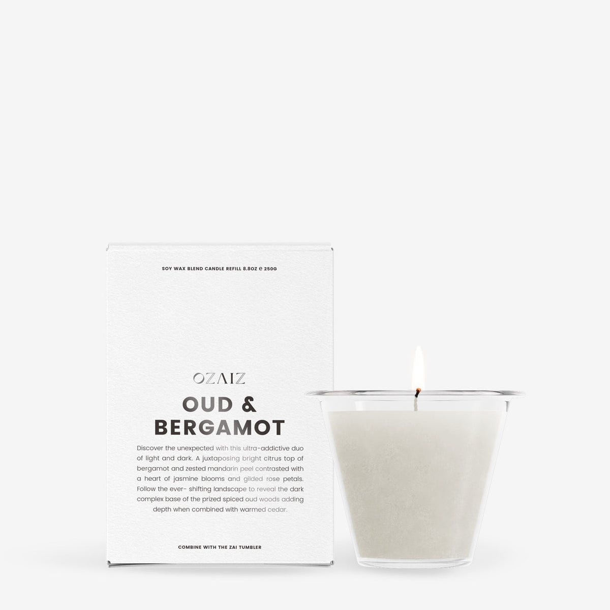 ZAI Candle - Oud & Bergamot - Resonant- Oaziz Candles