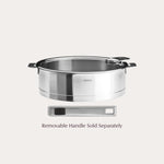 Saute pan with lid - Resonant- Cristel Cookware