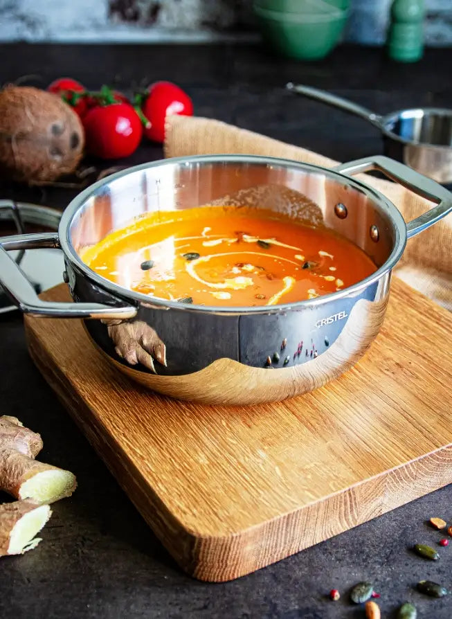 Cristel Cookware Stewpan with Lid - Resonant- Cristel Cookware