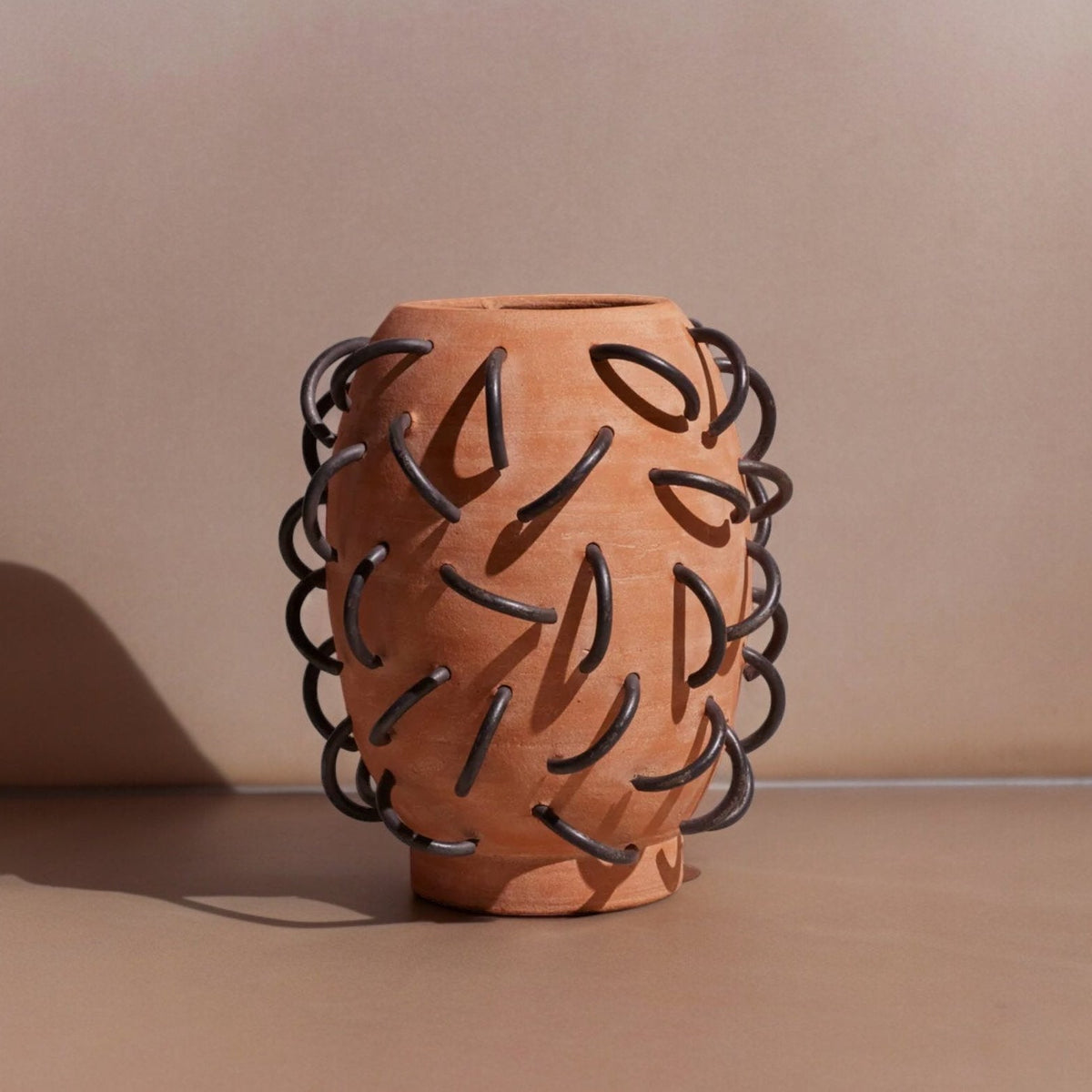 Nada Terracota Vessel by Diego Olivero Studio - Resonant