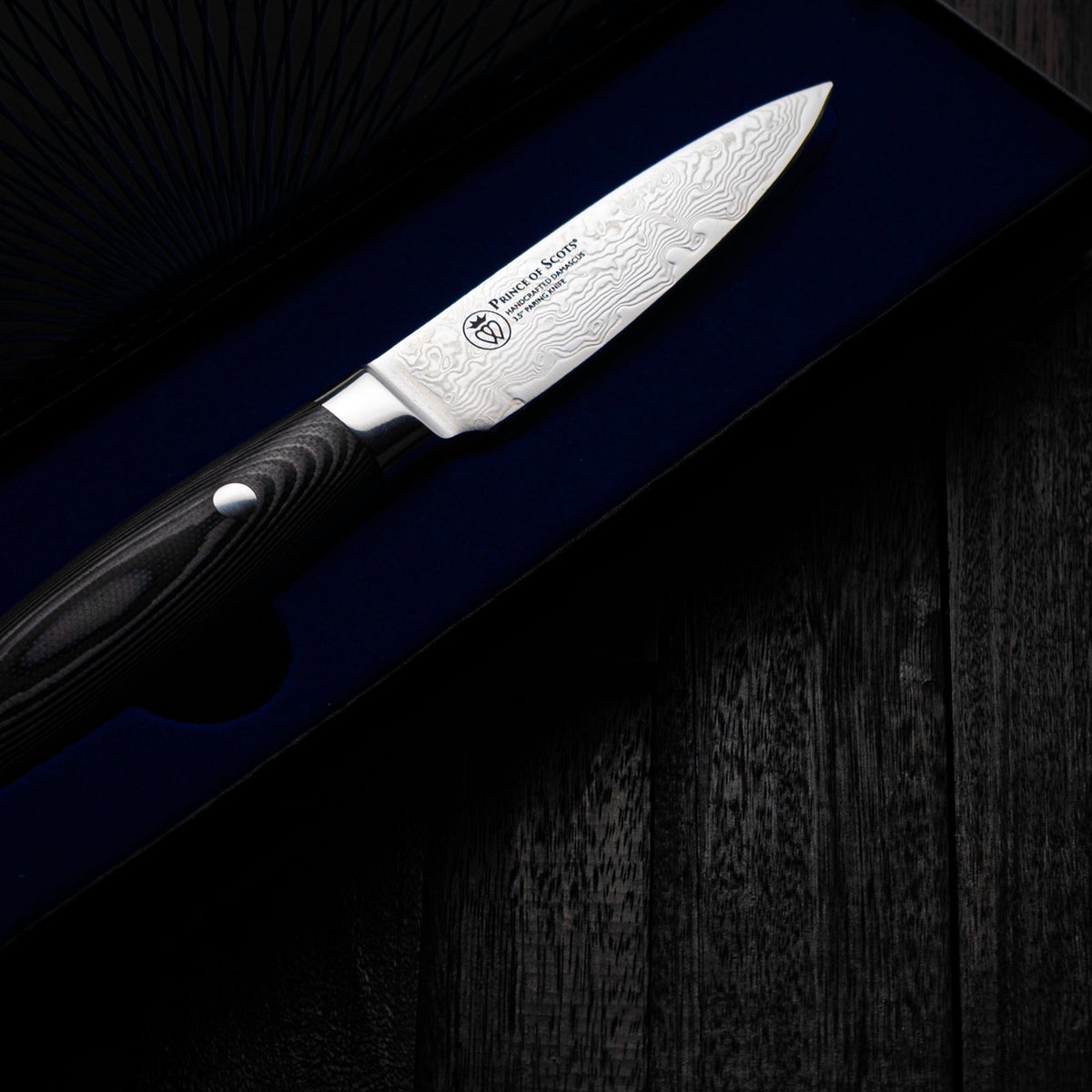 Damascus Knife 4 Piece Gift Set - Resonant